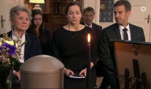 Funerale di David, Tempesta d'amore © Screenshot da Facebook