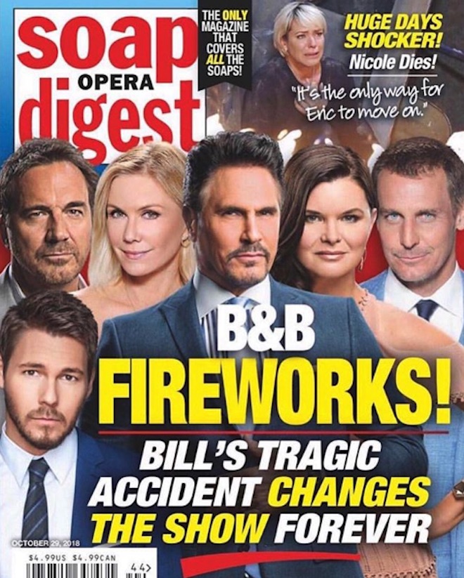 L'incidente di Bill Spencer su Soap Opera Digest