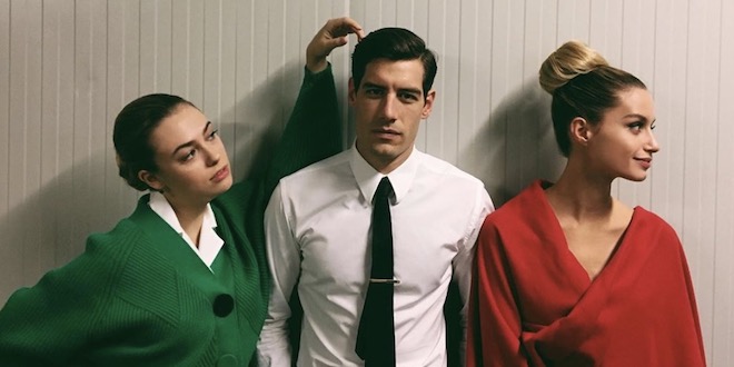 Angela, Riccardo e Ludovica de Il paradiso delle signore / Foto dal profilo Instagram dell'attrice GIULIA ARENA