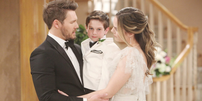 Liam, Douglas e Hope / Beautiful (credits CBS - JPI Studios)