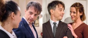 Robert con Vanessa e Cornelia, Tempesta d'amore (Collage foto © ARD Christof Arnold)