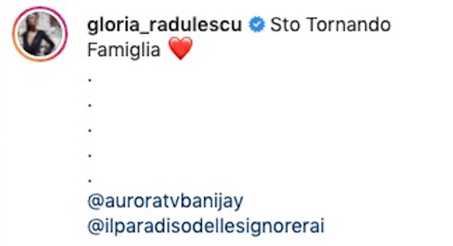 Gloria Radulescu su Instagram