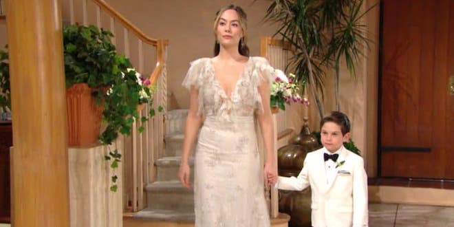 Anticipazioni Beautiful: HOPE arriva vestita da sposa alle nozze di Thomas  e Zoe. Perché lo fa?