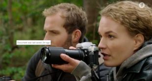 Maja e Florian cercano il lupo nel bosco, Tempesta d'amore © ARD (Screenshot)