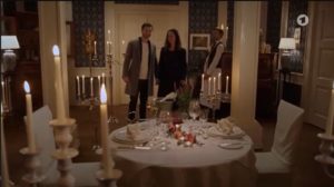 Georg sorprende Vanessa con una cena romantica, Tempesta d'amore © ARD (Screenshot)