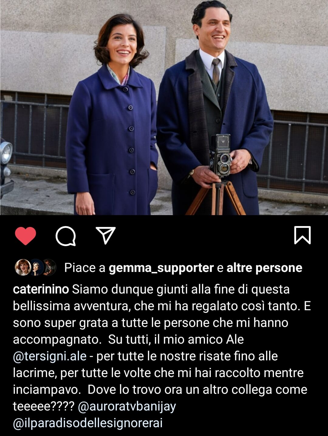 Caterina Bertone ufficializza il suo addio a Il paradiso delle signore