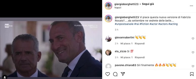Giorgio Borghetti su Instagram