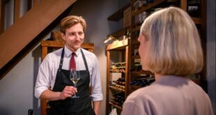 Henning e Nina in cantina, Tempesta d'amore © ARD WDR Christof Arnold