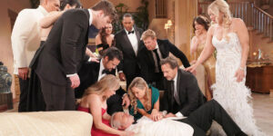Lo svenimento di Eric / Beautiful (foto Mediaset)