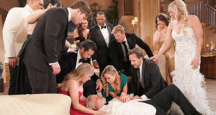 Lo svenimento di Eric / Beautiful (foto Mediaset)