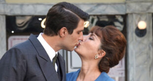 Gli attori Pietro Masotti e Vanessa Gravina / Il paradiso delle signore (foto Ufficio Stampa Aurora Tv)