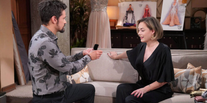 Thomas e Hope / Beautiful (foto Mediaset)