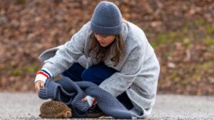 Maxi salva un riccio e rischia di essere investita, Tempesta d'amore © ARD WDR Thomas Neumeier 2