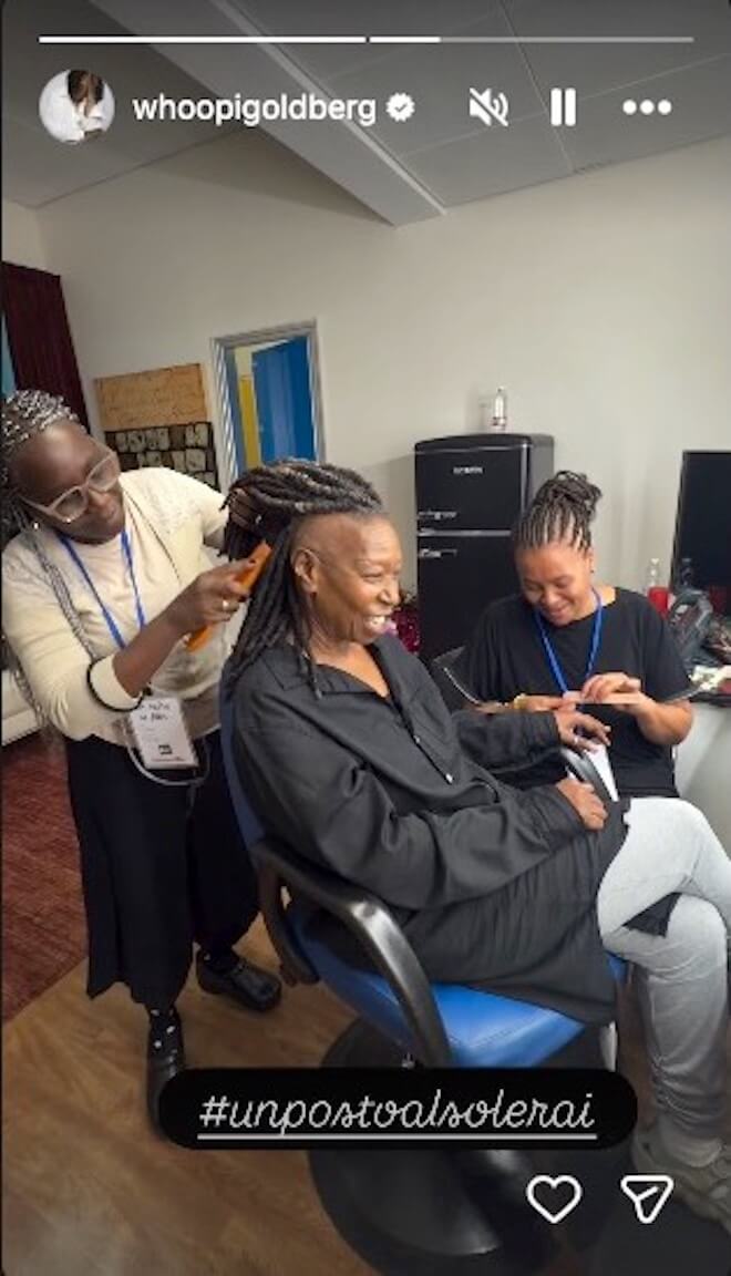 Whoopi Goldberg a Un posto al sole, primi ciak