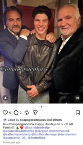 Brayan Nicoletti con Thorsten Kaye e John McCook