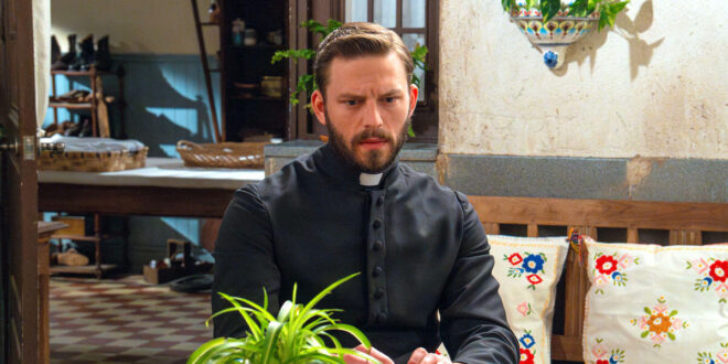 La promessa / padre Samuel (foto Mediaset)